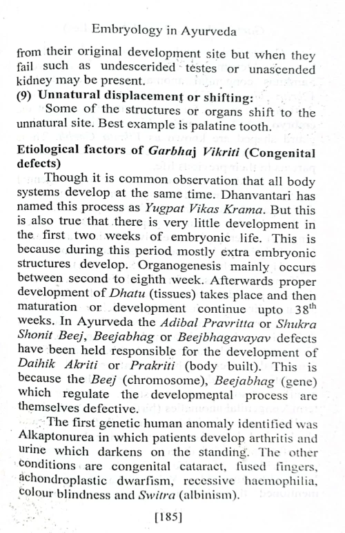 Embryology In Ayurveda